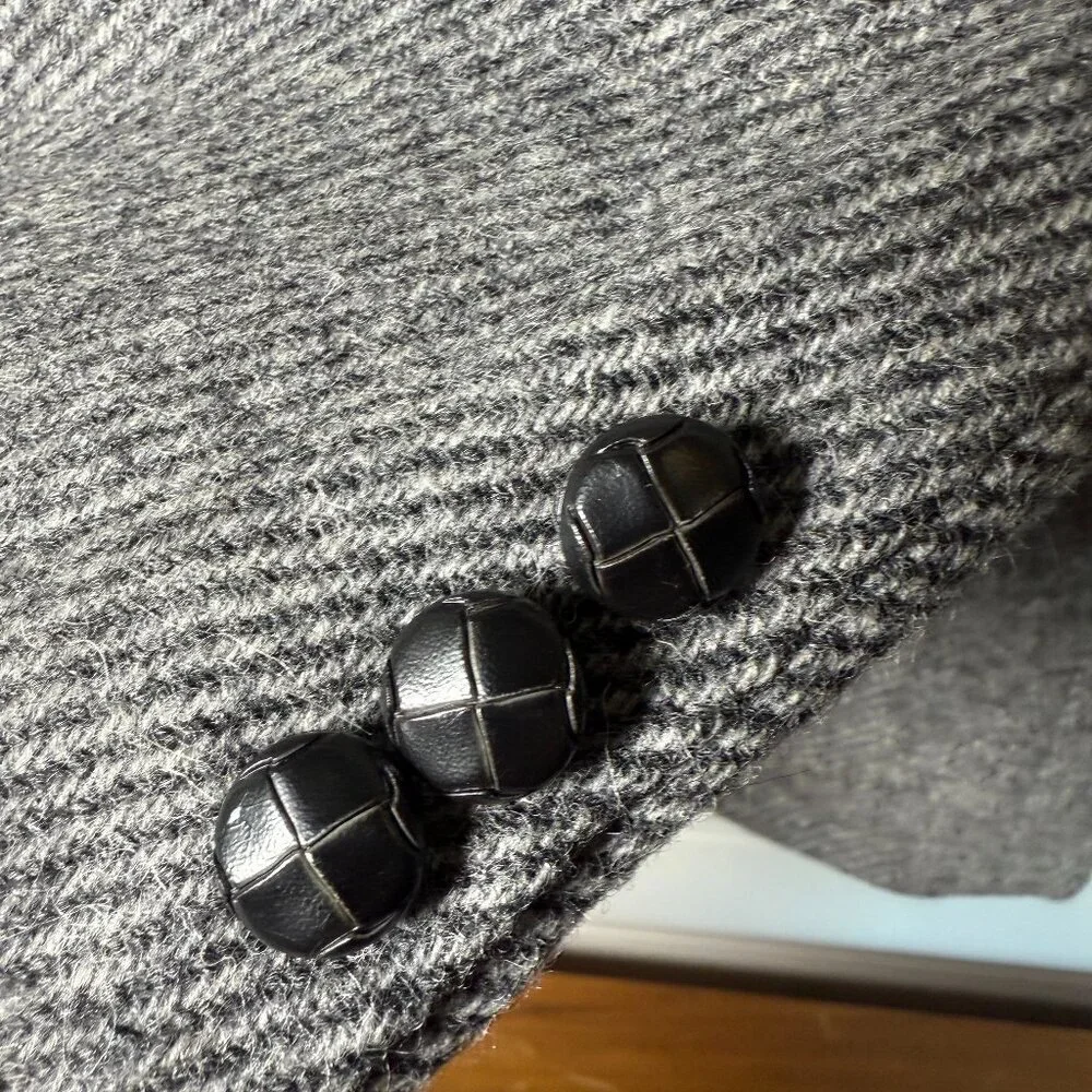 American Craftsman Blazer Mens Herringbone Black Wool Sport Coat